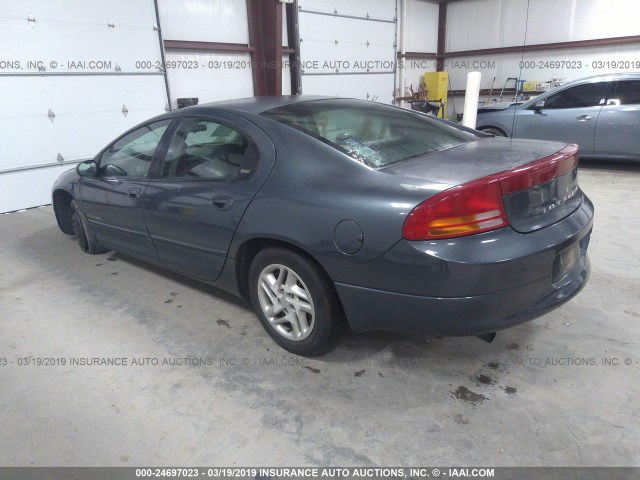 2B3HD46R71H589664 - 2001 DODGE INTREPID SE BLUE photo 3