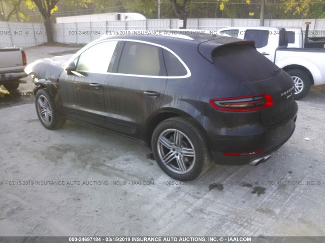 WP1AB2A59FLB50439 - 2015 PORSCHE MACAN S BLACK photo 3