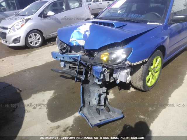 JF1GD75667G507694 - 2007 SUBARU IMPREZA WRX TR BLUE photo 6