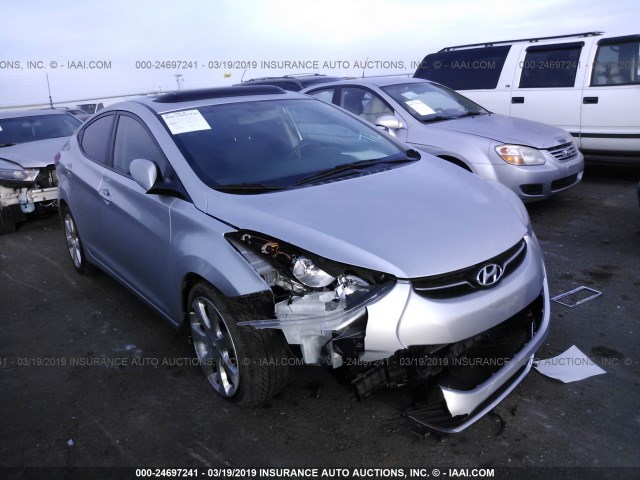 5NPDH4AE0DH284380 - 2013 HYUNDAI ELANTRA GLS/LIMITED SILVER photo 1