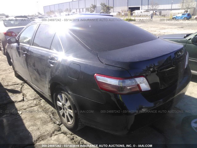 4T1BB46K08U033017 - 2008 TOYOTA CAMRY HYBRID BLACK photo 3