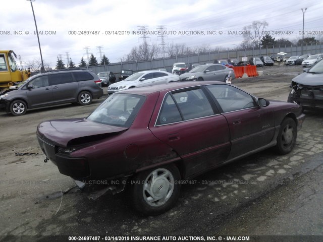 1G3NL52M1VM312712 - 1997 OLDSMOBILE ACHIEVA SL RED photo 4