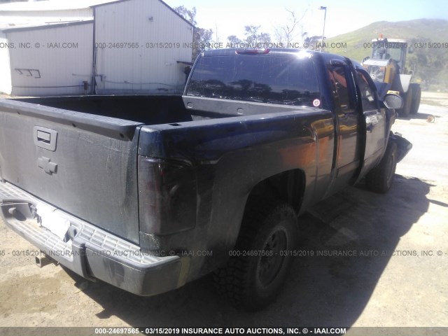 1GCRKSE77DZ234155 - 2013 CHEVROLET SILVERADO K1500 LT BLACK photo 4