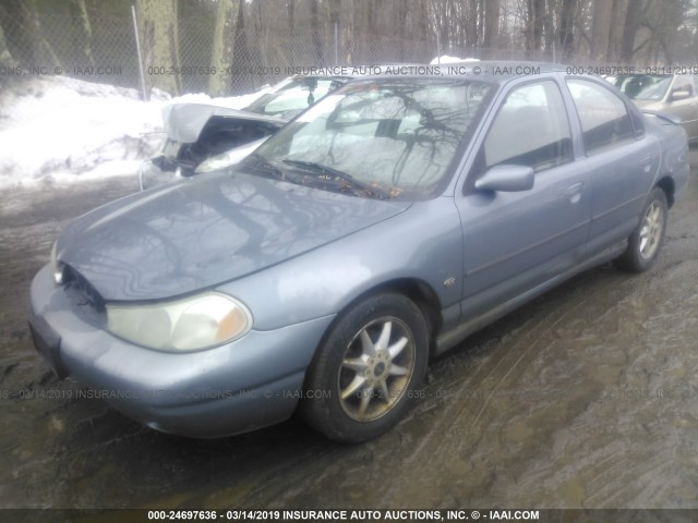 1FAFP66LXXK120547 - 1999 FORD CONTOUR SE/COMFORT/SPORT BLUE photo 2