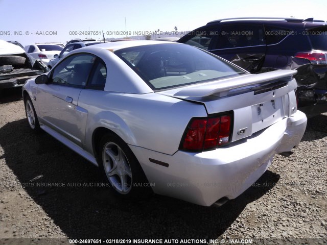 1FAFP42X34F140706 - 2004 FORD MUSTANG GT SILVER photo 3