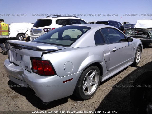 1FAFP42X34F140706 - 2004 FORD MUSTANG GT SILVER photo 4