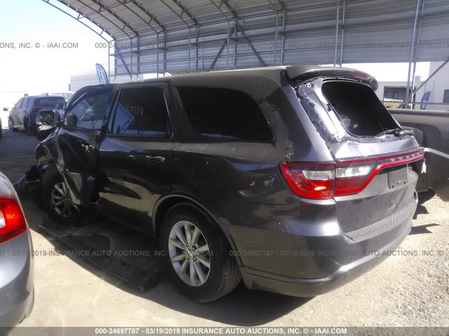 1C4RDHAG7FC953334 - 2015 DODGE DURANGO SXT GRAY photo 3