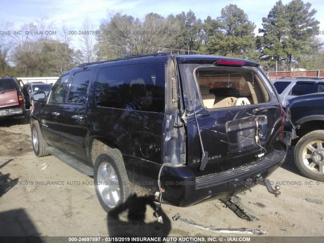 1GNSCHE05DR191561 - 2013 CHEVROLET SUBURBAN C1500  LS BLACK photo 3