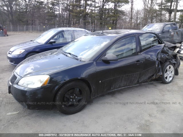 1G2ZG57B984295518 - 2008 PONTIAC G6 SE BLACK photo 2