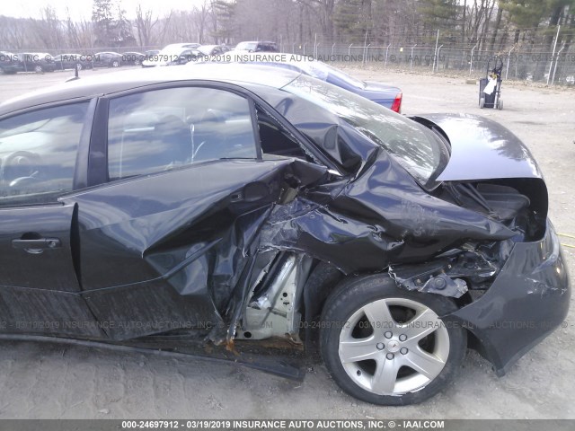 1G2ZG57B984295518 - 2008 PONTIAC G6 SE BLACK photo 6