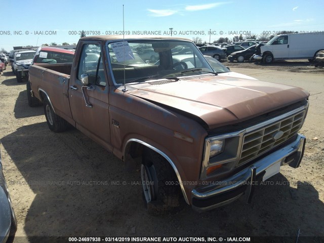 1FTCF15N1FPB35042 - 1985 FORD F150 BROWN photo 1