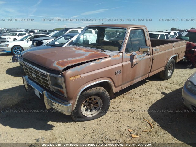 1FTCF15N1FPB35042 - 1985 FORD F150 BROWN photo 2