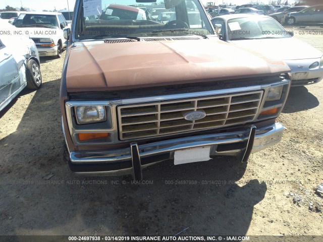 1FTCF15N1FPB35042 - 1985 FORD F150 BROWN photo 6