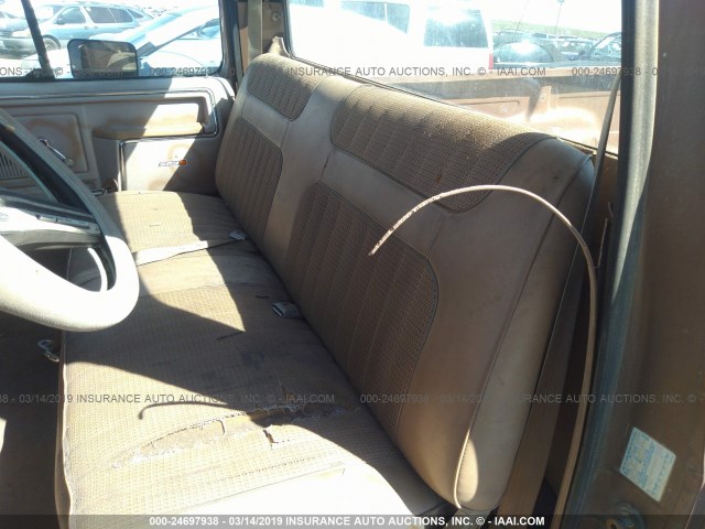 1FTCF15N1FPB35042 - 1985 FORD F150 BROWN photo 8