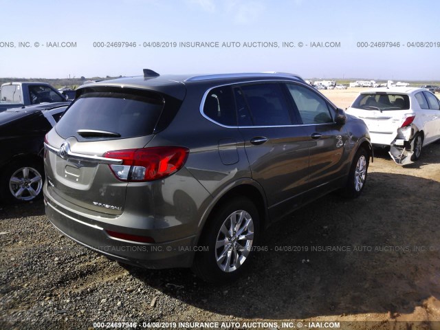 LRBFX1SA7JD010745 - 2018 BUICK ENVISION ESSENCE GRAY photo 4