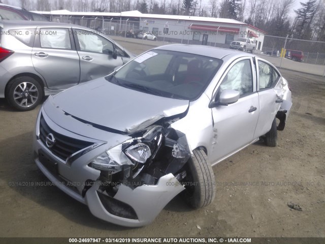 3N1CN7AP5GL897853 - 2016 NISSAN VERSA S/S PLUS/SV/SL SILVER photo 2