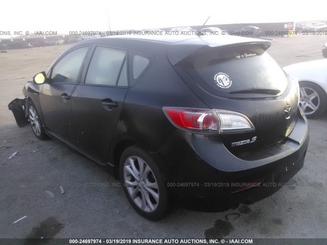 JM1BL1H54A1206097 - 2010 MAZDA 3 S BLACK photo 3