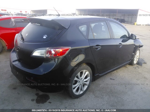 JM1BL1H54A1206097 - 2010 MAZDA 3 S BLACK photo 4