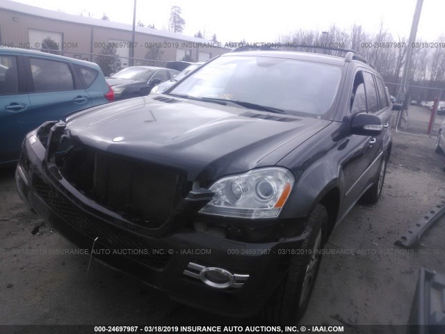 4JGBF71E67A209267 - 2007 MERCEDES-BENZ GL 450 4MATIC BLACK photo 2