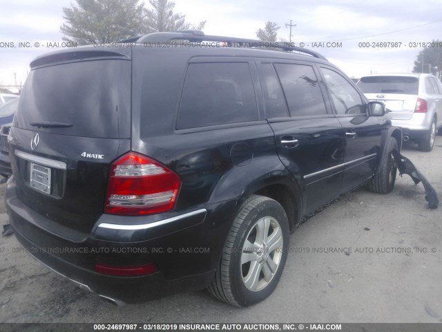 4JGBF71E67A209267 - 2007 MERCEDES-BENZ GL 450 4MATIC BLACK photo 4