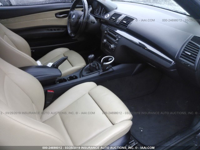 WBAUN7C57BVM24099 - 2011 BMW 135 I BLACK photo 5