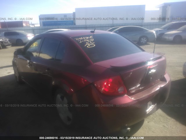 1G1AM58B387169744 - 2008 CHEVROLET COBALT SPORT RED photo 3