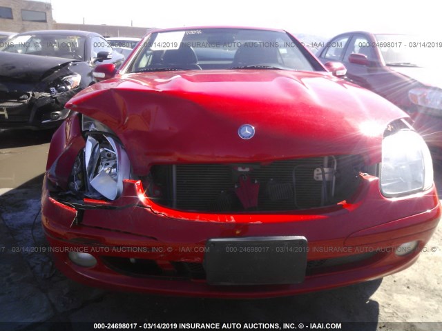 WDBKK49F02F249902 - 2002 MERCEDES-BENZ SLK 230 KOMPRESSOR RED photo 6