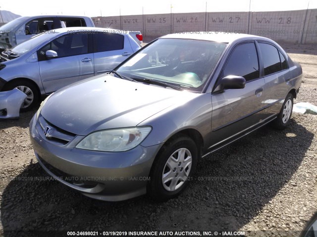 2HGES16325H561523 - 2005 HONDA CIVIC DX VP Boz foto 2