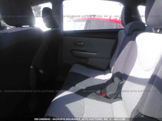 JTDZN3EUXHJ058287 - 2017 TOYOTA PRIUS V WHITE photo 8