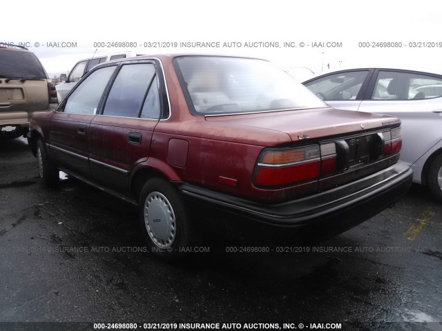 JT2AE93E4J3146055 - 1988 TOYOTA COROLLA LE RED photo 3