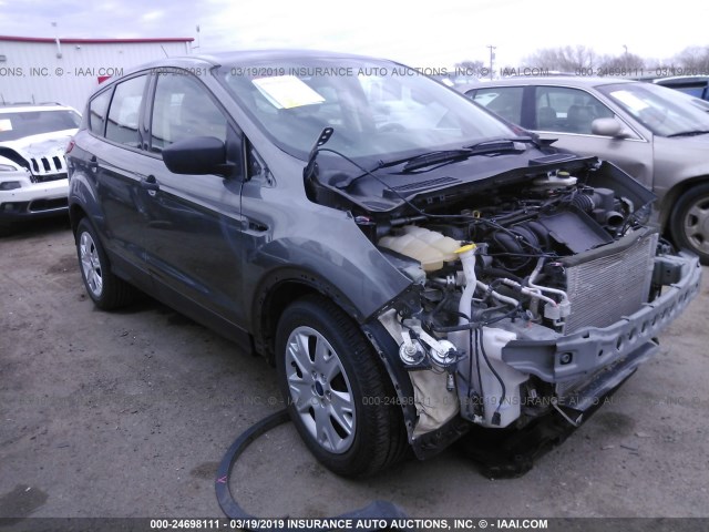 1FMCU0F71EUD43966 - 2014 FORD ESCAPE S GRAY photo 1