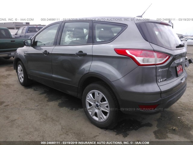 1FMCU0F71EUD43966 - 2014 FORD ESCAPE S GRAY photo 3