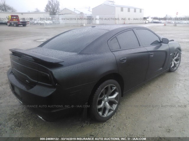 2C3CDXCT1DH682344 - 2013 DODGE CHARGER R/T BLACK photo 4