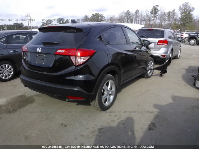 3CZRU5H5XGM719265 - 2016 HONDA HR-V EX BLACK photo 4