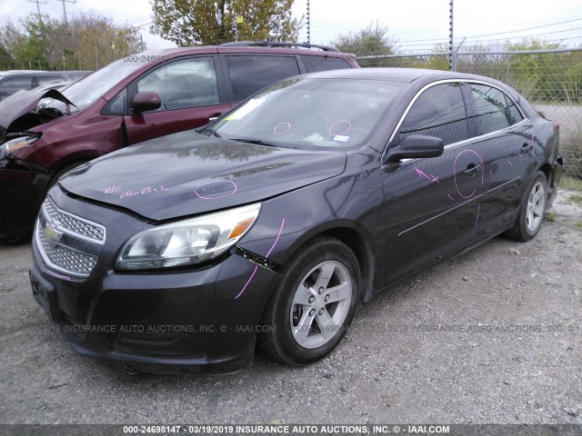 1G11B5SA8DF166795 - 2013 CHEVROLET MALIBU LS GRAY photo 2