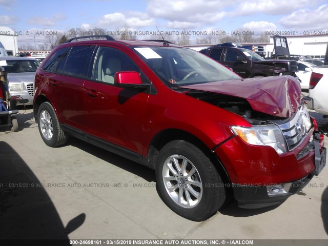 2FMDK3JC7ABB74410 - 2010 FORD EDGE SEL RED photo 1