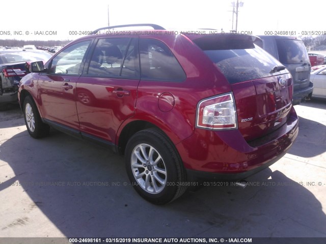 2FMDK3JC7ABB74410 - 2010 FORD EDGE SEL RED photo 3