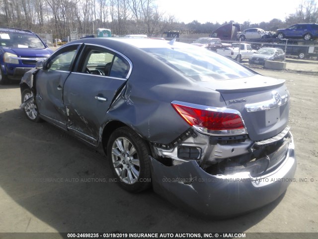 1G4GD5ER7CF180288 - 2012 BUICK LACROSSE PREMIUM GRAY photo 3