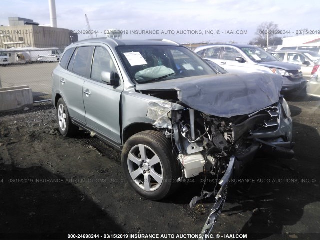 5NMSH73E68H175110 - 2008 HYUNDAI SANTA FE SE/LIMITED BLUE photo 1