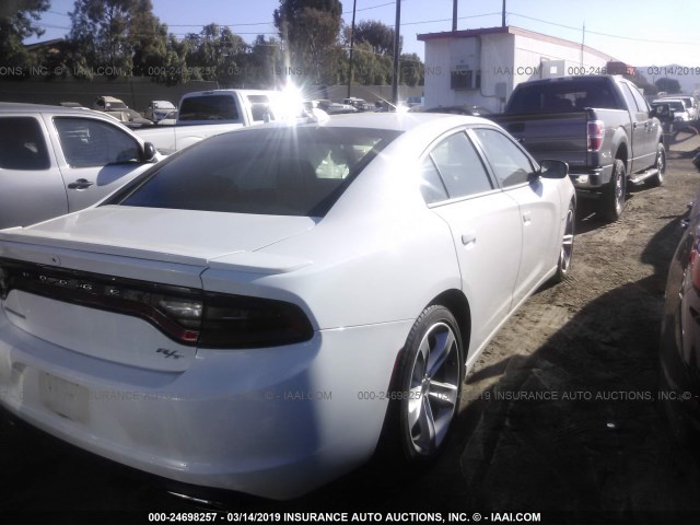 2C3CDXCT3HH537246 - 2017 DODGE CHARGER R/T WHITE photo 4