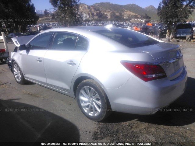 1G4GB5G30FF280963 - 2015 BUICK LACROSSE SILVER photo 3