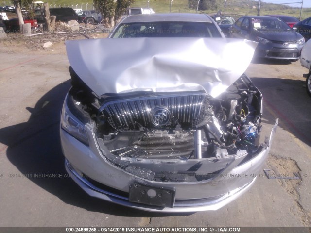 1G4GB5G30FF280963 - 2015 BUICK LACROSSE SILVER photo 6