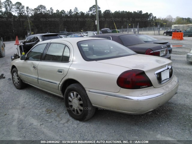 1LNHM97V01Y667002 - 2001 LINCOLN CONTINENTAL  BROWN photo 3