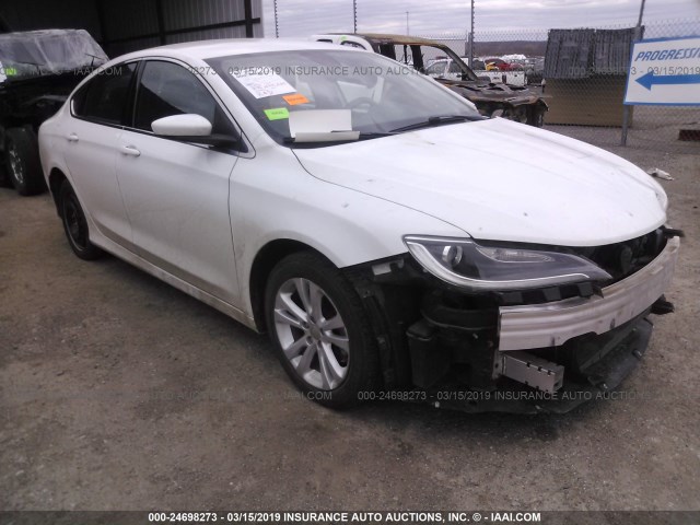 1C3CCCAB4FN586787 - 2015 CHRYSLER 200 LIMITED WHITE photo 1