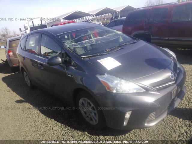 JTDZN3EUXC3105976 - 2012 TOYOTA PRIUS V SILVER photo 1