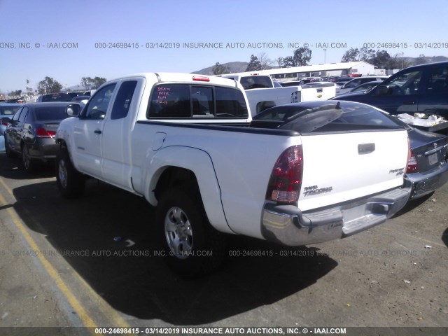 5TETX62N76Z222015 - 2006 TOYOTA TACOMA PRERUNNER ACCESS CAB WHITE photo 3