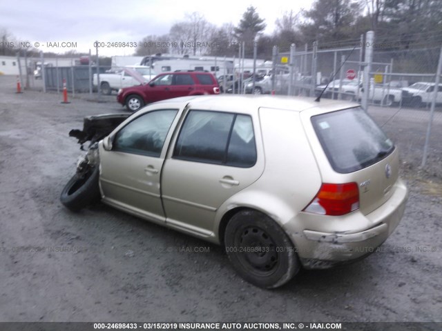 9BWFL61J354006845 - 2005 VOLKSWAGEN GOLF GL GOLD photo 3