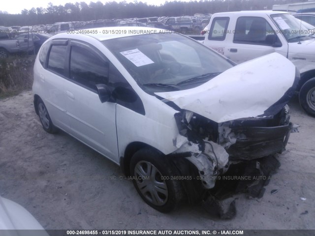 JHMGE88229S052394 - 2009 HONDA FIT WHITE photo 1