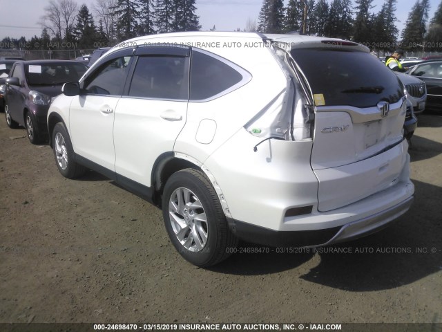 5J6RM4H74GL140169 - 2016 HONDA CR-V EXL WHITE photo 3