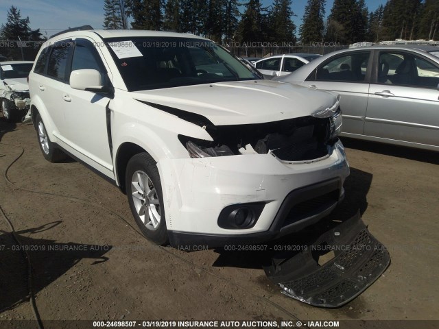 3C4PDCBG6ET211258 - 2014 DODGE JOURNEY SXT WHITE photo 1